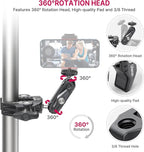 ULANZI Super Clamp Camera Clamp Mount Monitor 360° Ballhead Magic Arm Double - Image 2