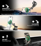 for MagSafe Car Mount Charger Dash/Windshield/Vent Wireless Car Charger with - Image 3