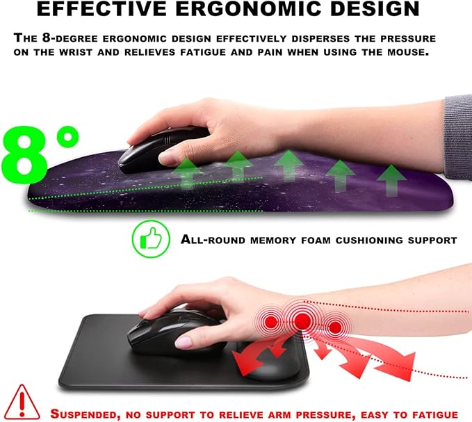 Mouse Pad Wrist Support, Ergonomic Mouse Pad - Image 5