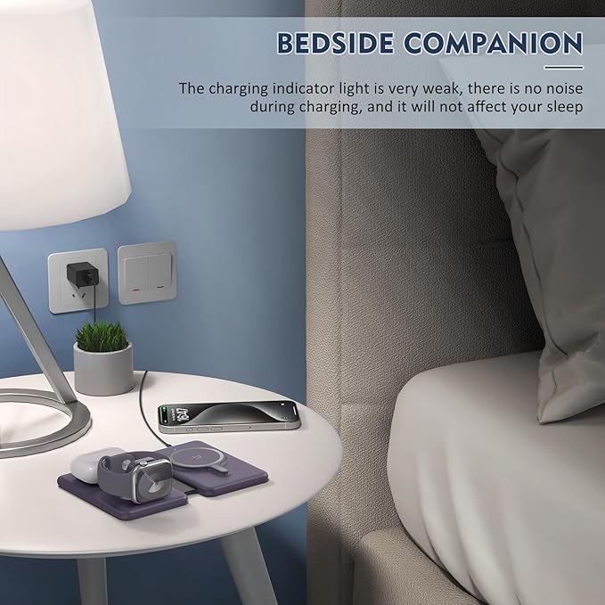 Wireless Charger iPhone - 3 in 1 Charging Station - Image 5