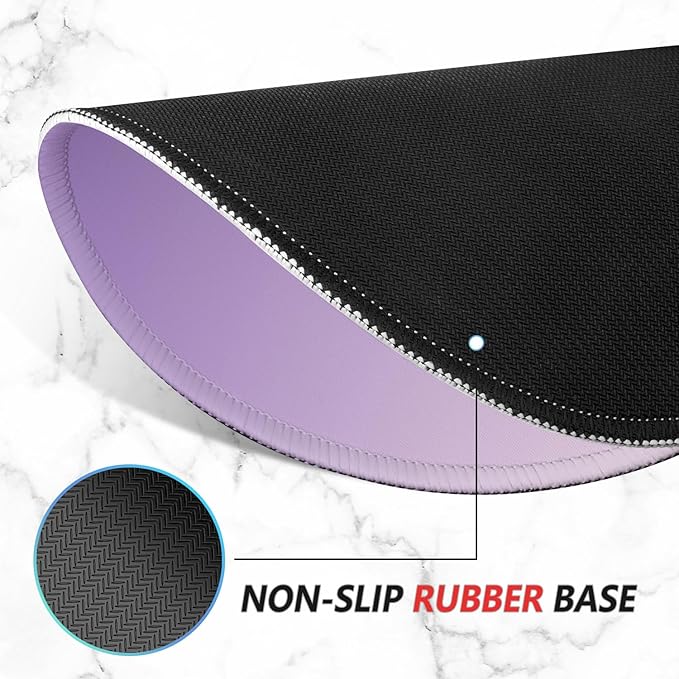 ITNRSIIET Mouse Pad Non-Slip Rubber Base Smooth Surface Stitched Edges - Image 4