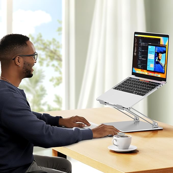 BESIGN LS10 Laptop Stand for Desk, Ergonomic Adjustable Notebook Tablet Stand - Image 7
