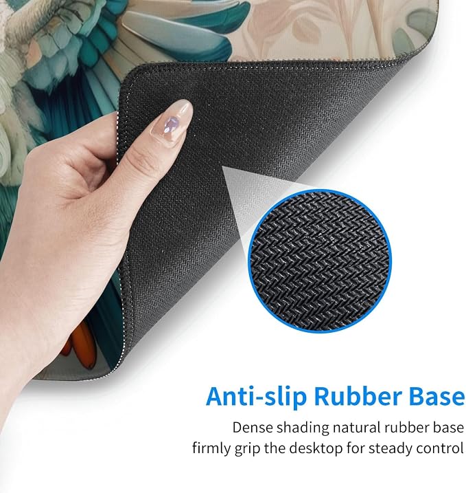 Gaming Mouse Pad, Large Non-Slip Rubber Base Mousepad, Keyboard Mouse Mat - Image 7