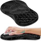 Hokafenle Ergonomic Mouse Pad Wrist Support, Wrist Rest Mousepad by Hokafenle