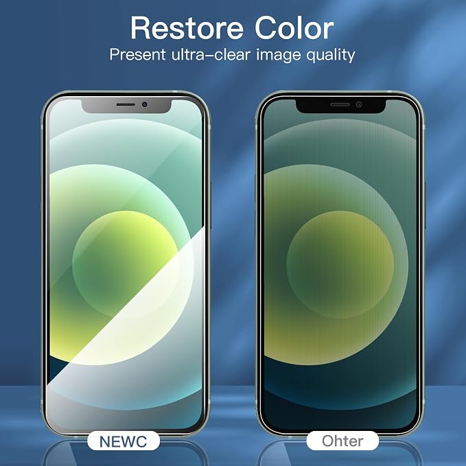 NEW'C 3 Pack Privacy for iPhone 12 Mini Screen Protector, Enhanced 28-Degree - Image 8