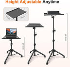Projector Stand, Projector Laptop Stand Tripod Laptop Tripod Stand Height 24.4" - Image 5