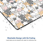 Kawaii Mouse Pad, Cute Cats Mouse Mat, Square Waterproof Non-Slip Rubber Base - Image 5