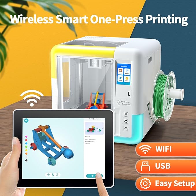 X-Maker 3D Printer for Kids and Beginners, Fully Assembled High-Speed 3D Printer - Image 3