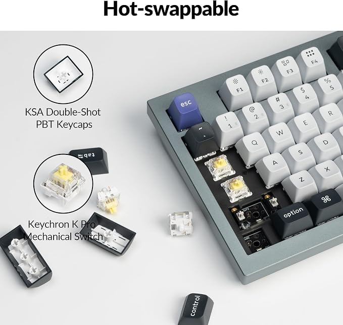 Keychron Q5 Pro QMK/VIA Wireless Custom Mechanical Keyboard, 96% Layout - Image 4