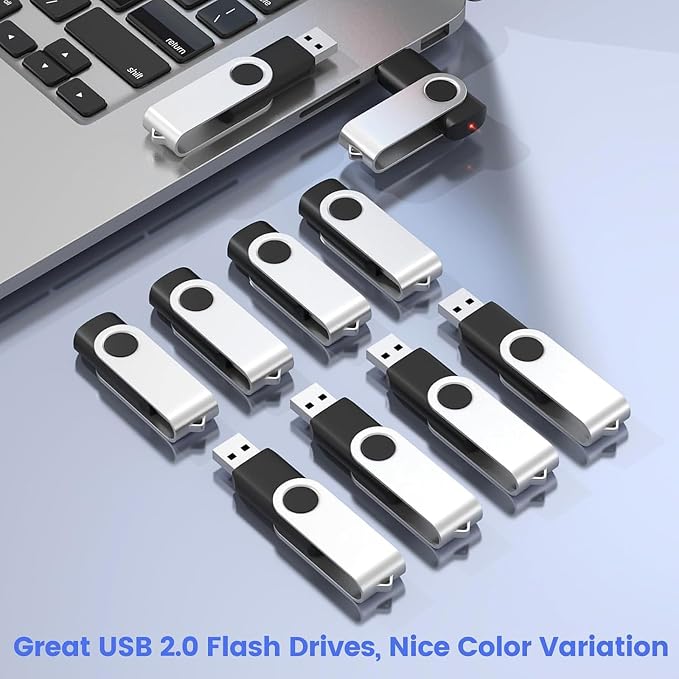 ABLAZE 128MB USB Flash Drive 100 Pack, USB 2.0 Thumb Drives Bulk Memory Sticks - Image 6
