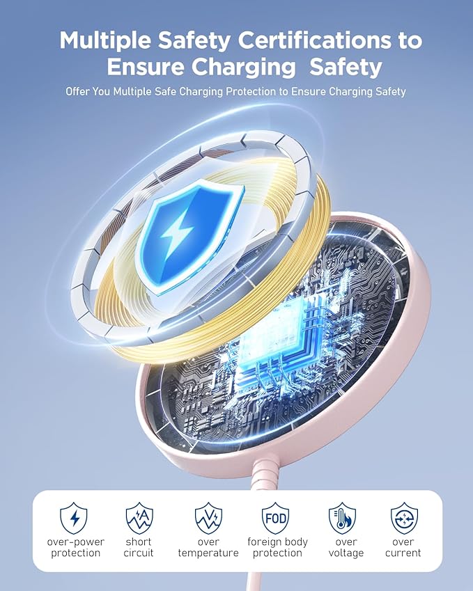 Magnetic Wireless Charger Fast Charge Strong Magnet Charging Pad - Image 4