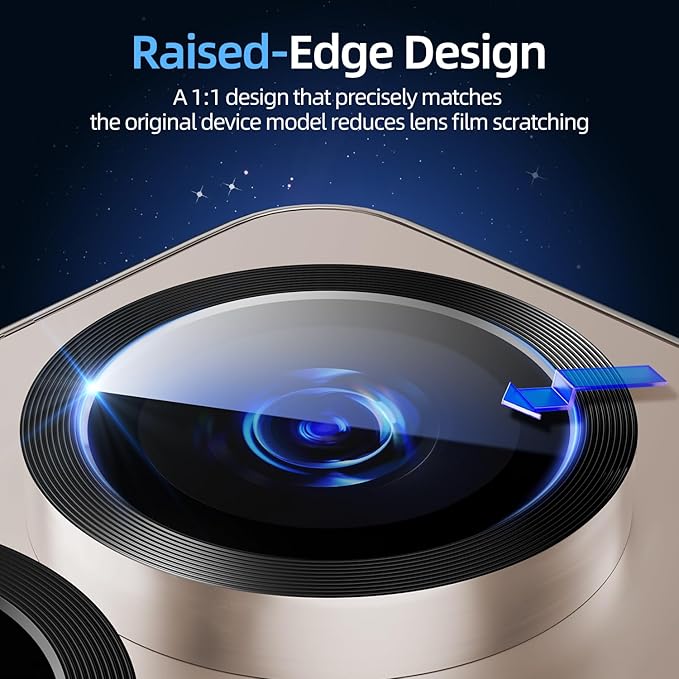X-it Camera Lens Protector for Samsung S25 Plus, 9H Tempered Glass, Independent - Image 5