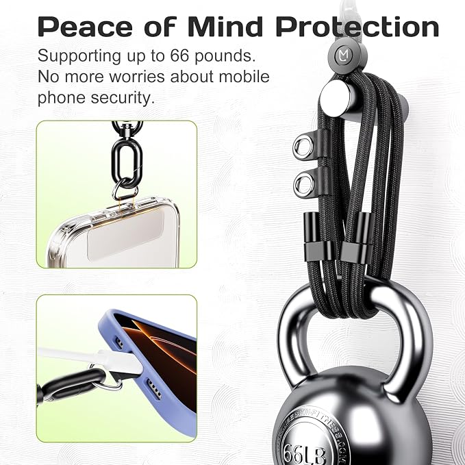 Phone Lanyard, Phone Strap, Adjustable Anti-Theft Crossbody Strap - Image 4