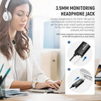 NEEWER USB Lapel Microphone, Plug & Play Mini Omnidirectional Clip On Lavalier - Image 2