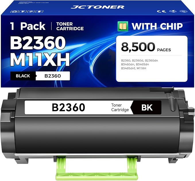 B2360 M11XH Toner Cartridge Black Replacement by JCTONER
