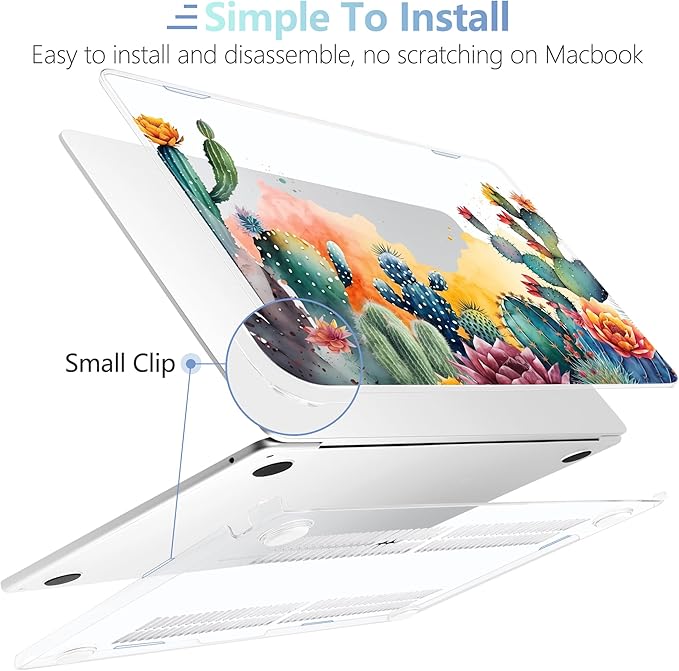 MEEgoodo for M4/M3/M2 MacBook Air 15.3 inch Case 2025 2024 2023, Case Fit Model - Image 5