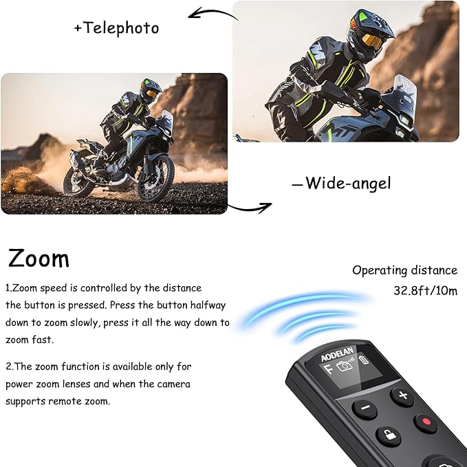 for Fuji Camera Rechargeable Shutter Release, AODELAN Wireless Remote Control - Image 5