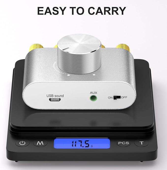 Facmogu F900S 160W Bluetooth 5.0 Mini Amplifier, 80Wx2 2.0CH Audio Power - Image 5