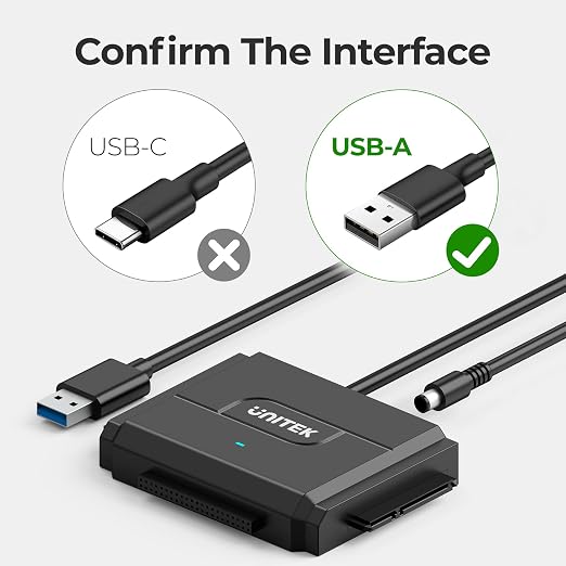 Unitek SATA/IDE to USB 3.0 Adapter, IDE Hard Drive Adapter Kit Recovery - Image 6
