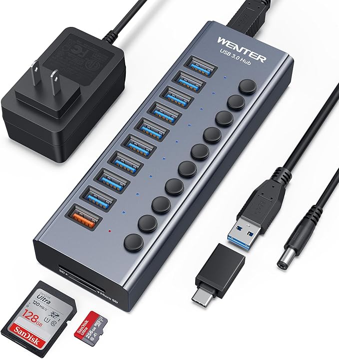 WENTER Powered USB Hub 3.0 by Wenter