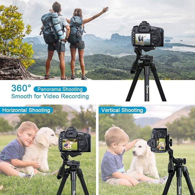 Endurax 60" Phone Tripod for Canon Camera Stand - Image 2