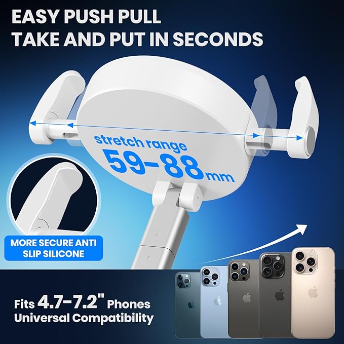 Upgraded 360° Adjustable Vacuum Magnetic Phone Holder, Vacuum Magnetic Suction - Image 5