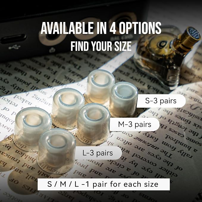 Linsoul DUNU S&S Silicone Eartips S/M/L - Image 3