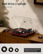 ANGELS HORN Vinyl Record Player Turntable - Image 2