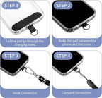 CACOE Cell Phone Lanyard 2 Pcs-1 Pcs Adjustable Neck Strap, Universal Crossbody - Image 5