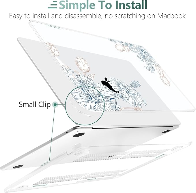 TWOLSKOO Compatible with M4 MacBook Air 13.6 inch Case 2025-2022 Release M4 - Image 3