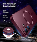 Magnetic for iPhone 16 Plus Case Slim Soft Silicone Bumper Shockproof Metallic - Image 5