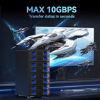 Aluminum 8 Bay 10Gbps Hard Drive Enclosure - Image 3
