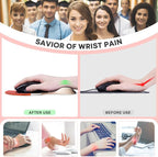 JIKIOU Mouse Pad, 2 Pack Ergonomic Mouse Pads - Image 3