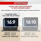 14 Inch 16:9 Laptop Privacy Screen Filter - Image 3