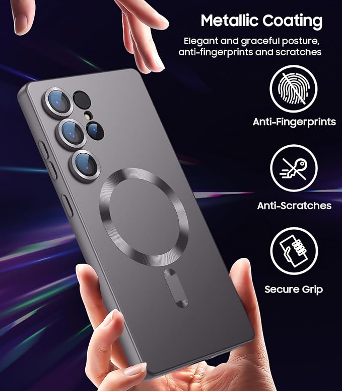 Magnetic for Samsung Galaxy S25 Ultra Case Slim Soft Silicone Bumper Shockproof - Image 6
