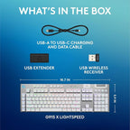 Logitech G915 X Lightspeed Wireless Mechanical Gaming Keyboard, Double-Shot PBT - Image 9