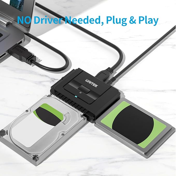 Unitek USB 3.0 to IDE and SATA Converter External Hard Drive Adapter Kit - Image 5
