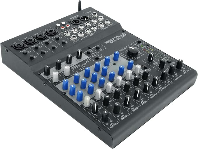 Rockville ROCKMIX 10FX 10-Channel Mixer, USB Recording Interface, Digital - Image 3