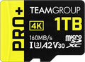 TEAMGROUP A2 Pro Plus Card 1TB Micro SDXC UHS-I U3 A2 V30, R/W up to 160/110 by TEAMGROUP