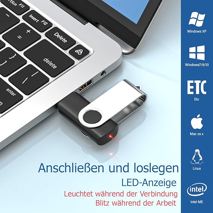 Flash Drives 16GB 10 Pack, Wooolken USB 2.0 Thumb Drives - Image 7