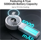 JISULIFE Handheld Fan Life7 – Ultimate Flexibility: High-Power Motor, LED - Image 4