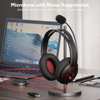 MAIRDI USB Headset with Microphone, Wired PC Headset, USB-A & USB-C Computer - Image 4