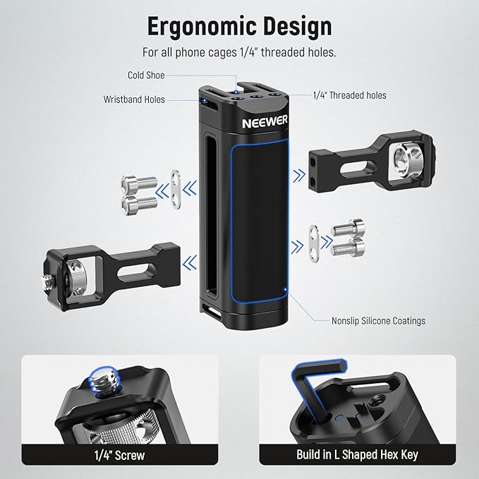 NEEWER Upgraded Phone Rig Vlogging Kit, Video Stabilizer - Image 6