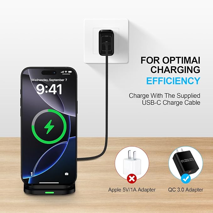 Wireless Charger Stand Samsung Wireless Charger Fast Charging Foldable Phone - Image 7