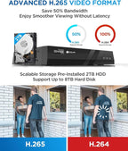 4COVR 4K Security Camera System, 8X 8MP IK10 Vandal-Proof IP67 Dome PoE IP - Image 8