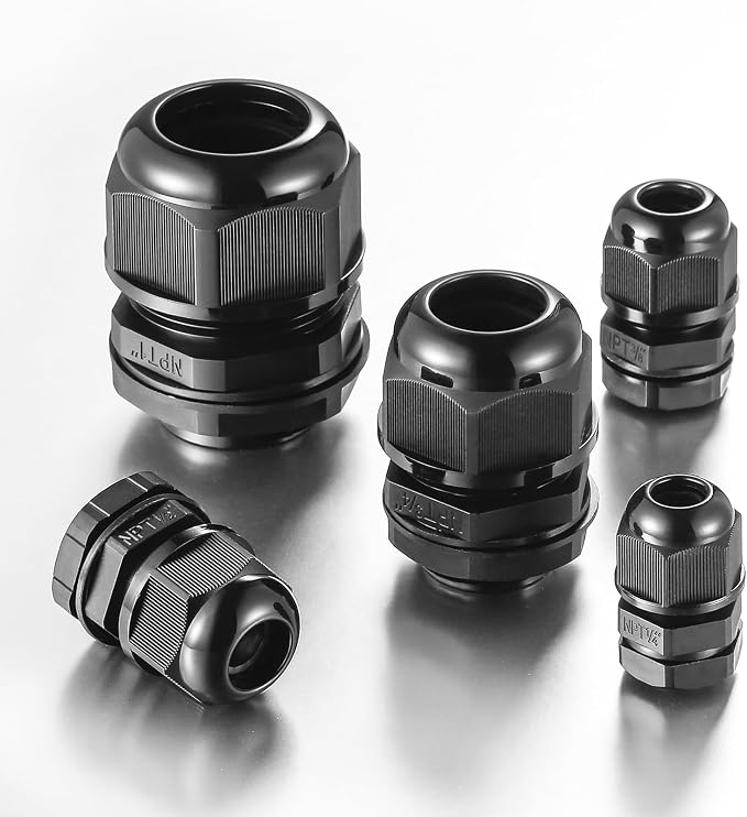 10 PCS 3/4" NPT Nylon Cable Gland Joints - Image 5