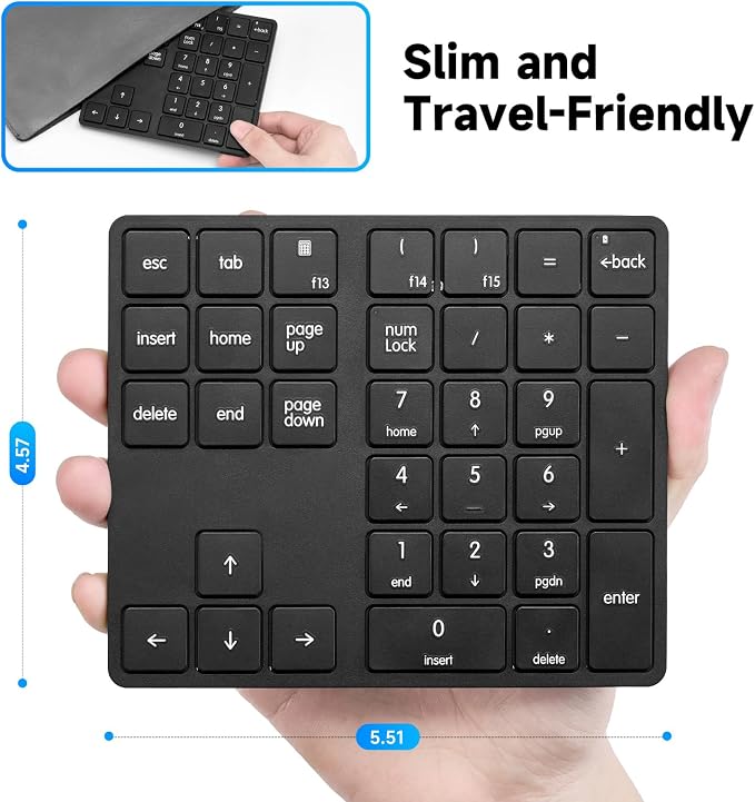 havit Wireless Number Pad for Laptop, Fully Compatible - Image 5