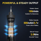 3.7V Precision Electric Screwdriver Set, 76 IN 1 Magnetic Storage Mini Electric - Image 3