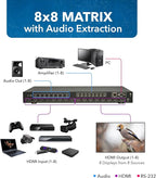 OREI 8x8 HDMI 4K Matrix Switch/Splitter, - Image 2