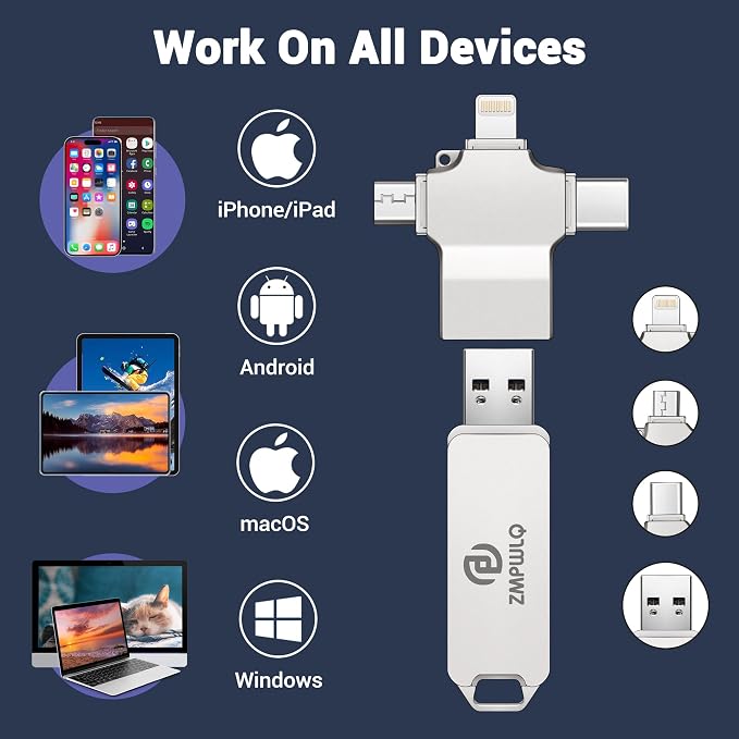 Photo Stick 512GB-Auto-Secure-Backup-USB-Flash-Drive-Saver-Memory-Stick-Photo-Fi - Image 2